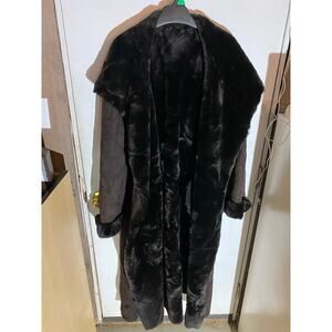 Birger Christensen Fur Coat Dark Brown Size 10